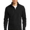 Port Authority Jackets: Men's F227 BLK Black R-Tek Pro Fleece Full-Zip Jacket