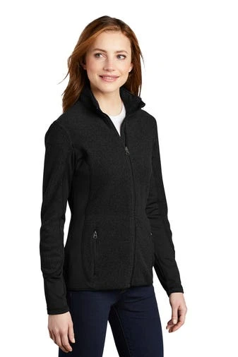 Port Authority Jackets: Women's L227 BLK Black R-Tek Pro Fleece Full Zip Jacket 2 Port Authority Jackets: Women's L227 BLK Black R-Tek Pro Fleece Full Zip Jacket - Image 2