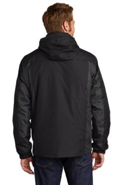 Port Authority Jackets: Men's J321 BBM Black Black Magnet Colorblock 3-in-1 Jacket -Workingperson Deals Shirts Store 5548 bkbkmgnt 2 j321bkbkmgntmodelback1 337w