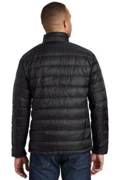 Port Authority Jackets: Men's J323 BLK Black Down Jacket -Workingperson Deals Shirts Store 5549 black 2 j323blackmodelback2 337w