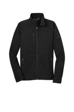 Eddie Bauer Jackets: Men's EB532 BLK Black Shaded Crosshatch Soft Shell Jacket 9 Eddie Bauer Jackets: Men's EB532 BLK Black Shaded Crosshatch Soft Shell Jacket -Workingperson Deals Shirts Store 5566 black 5 eb532blackflatfront 337w
