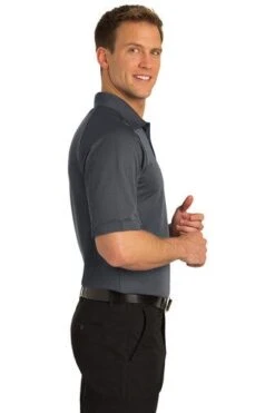Port Authority Shirts: Men's TLK525 IG Iron Grey Tall Dry Zone Ottoman Polo -Workingperson Deals Shirts Store 5622 irongrey 3 tlk525irongreymodelside2 337w