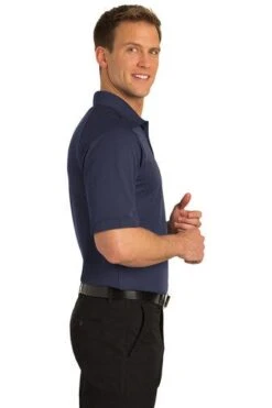 Port Authority Shirts: Men's TLK525 NVY Navy Tall Dry Zone Ottoman Polo -Workingperson Deals Shirts Store 5622 navy 3 tlk525navymodelside2 337w