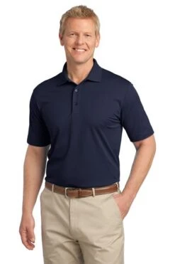 Port Authority Shirts: Men's TLK527 DNY Dark Navy Tall Tech Pique Polo