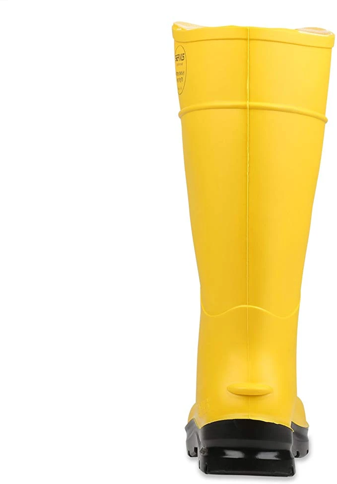 Servus Boots: Men's 18835 Yellow Black Steel Toe Waterproof PVC 14IN Boot 3 Servus Boots: Men's 18835 Yellow Black Steel Toe Waterproof PVC 14IN Boot - Image 3