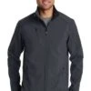 Port Authority Jackets: Men's J324 BG Battleship Grey Welded Soft Shell Water Resistant Jacket