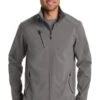 Port Authority Jackets: Men's J324 DS Deep Smoke Welded Soft Shell Water Resistant Jacket