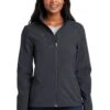 Port Authority Jackets: Women's L324 GRY Battleship Grey Welded Soft Shell Jacket