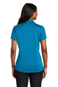 Port Authority Shirts: Women's L569 BW Blue Wake Ladies Diamond Jacquard Polo -Workingperson Deals Shirts Store 6592 bluewake 2 l569bluewakemodelback2 1200w