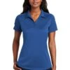 Port Authority Shirts: Women's L569 TB True Blue Ladies Diamond Jacquard Polo