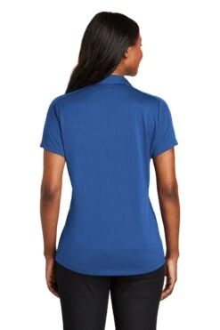 Port Authority Shirts: Women's L569 TB True Blue Ladies Diamond Jacquard Polo -Workingperson Deals Shirts Store 6592 trueblue 2 l569truebluemodelback2 1200w
