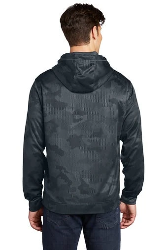 Sport-Teck Sweatshirts: Men's ST240 DSG Dark Smoke Grey Sport-Wick CamoHex Fleece Hooded Pullover 4 Sport-Teck Sweatshirts: Men's ST240 DSG Dark Smoke Grey Sport-Wick CamoHex Fleece Hooded Pullover - Image 4
