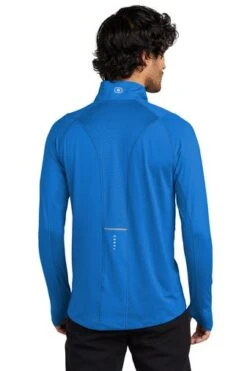 Ogio Shirts: Men's OE335 EBLU Electric Blue Endurance Nexus 1/4-Zip Pullover -Workingperson Deals Shirts Store 6671 elecblue 2 oe335elecbluemodelback2 337w