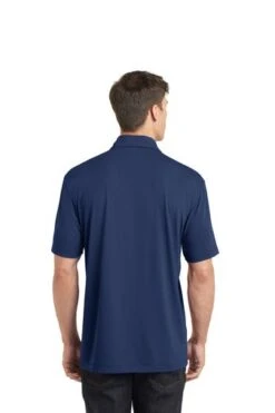 Port Authority Shirts: Men's K568 EB Estate Blue Cotton Touch Performance Polo -Workingperson Deals Shirts Store 6673 estateblue 2 k568estatebluemodelback 337w