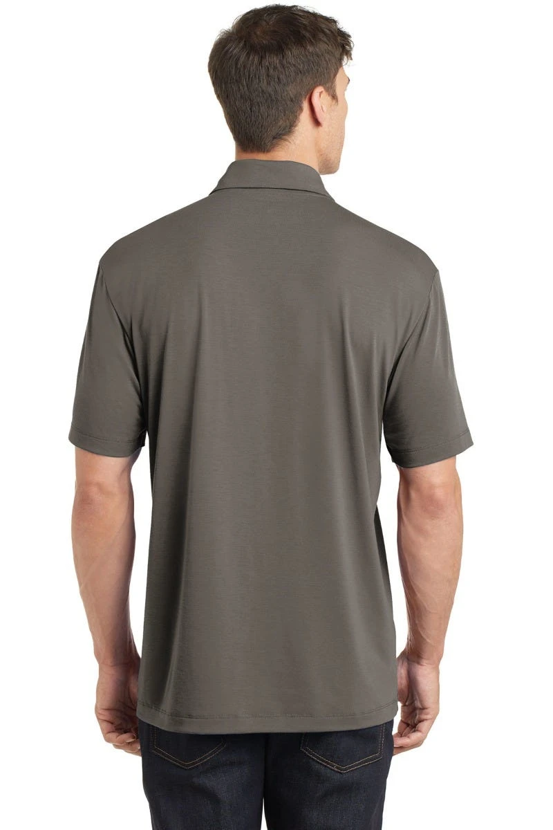 Port Authority Shirts: Men's K568 GS Grey Smoke Cotton Touch Performance Polo 3 Port Authority Shirts: Men's K568 GS Grey Smoke Cotton Touch Performance Polo - Image 3