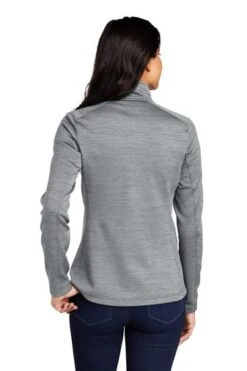 Port Authority Jackets: Women's L231 GRY Grey Digi Stripe Fleece Jacket -Workingperson Deals Shirts Store 6892 grey 2 l231greymodelback1 337w