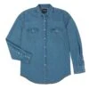 Wrangler Shirts: Men's 70127SW Indigo Authentic Cowboy Cut Work Shirt
