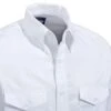 Wrangler Shirts: Men's White 71135 CH Cotton Twill Long Sleeve Western Shirt