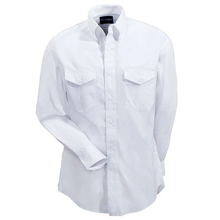 Wrangler Shirts: Men's White 71135 CH Cotton Twill Long Sleeve Western Shirt 2 Wrangler Shirts: Men's White 71135 CH Cotton Twill Long Sleeve Western Shirt - Image 2
