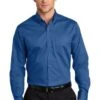 Port Authority Shirts: Men's S663 TB True Blue Button Down SuperPro Twill Shirt