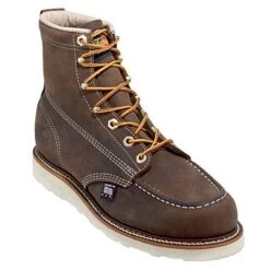 Thorogood Boots: Men's Brown Moc Toe 814-4203 USA Made American Heritage Work Boots -Workingperson Deals Shirts Store 814 4203 thorogoodp 01