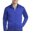 Nike Jackets: Men's NKAH6418 GR Game Royal Therma Fit Full Zip Fleece