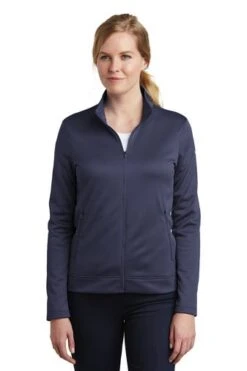 Nike Jackets: Women's NKAH6260 MN Midnight Navy Therma Fit Full Zip Fleece