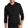 District Sweatshirts: Men's DT571 BLK Black Featherweight French Terry Hoodie