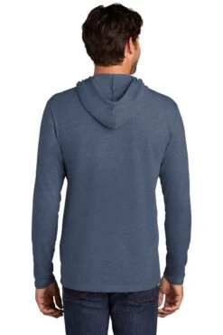 District Sweatshirts: Men's DT571 WI Washed Indigo Featherweight French Terry Hoodie -Workingperson Deals Shirts Store 9747 washedindigo 2 dt571washedindigomodelback 1200w