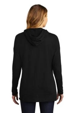 District Sweatshirts: Women's DT671 BLK Black Featherweight French Terry Hoodie 7 District Sweatshirts: Women's DT671 BLK Black Featherweight French Terry Hoodie -Workingperson Deals Shirts Store 9748 black 2 dt671blackmodelback 337w