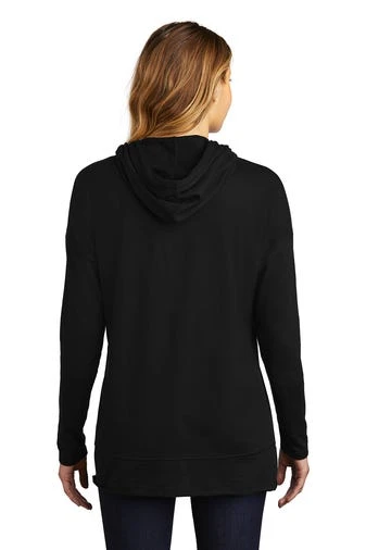 District Sweatshirts: Women's DT671 BLK Black Featherweight French Terry Hoodie 4 District Sweatshirts: Women's DT671 BLK Black Featherweight French Terry Hoodie - Image 4