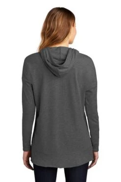 District Sweatshirts: Women's DT671 WC Washed Coal Featherweight French Terry Hoodie 7 District Sweatshirts: Women's DT671 WC Washed Coal Featherweight French Terry Hoodie -Workingperson Deals Shirts Store 9748 washedcoal 2 dt671washedcoalmodelback 337w