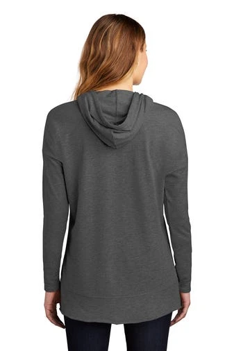 District Sweatshirts: Women's DT671 WC Washed Coal Featherweight French Terry Hoodie 4 District Sweatshirts: Women's DT671 WC Washed Coal Featherweight French Terry Hoodie - Image 4
