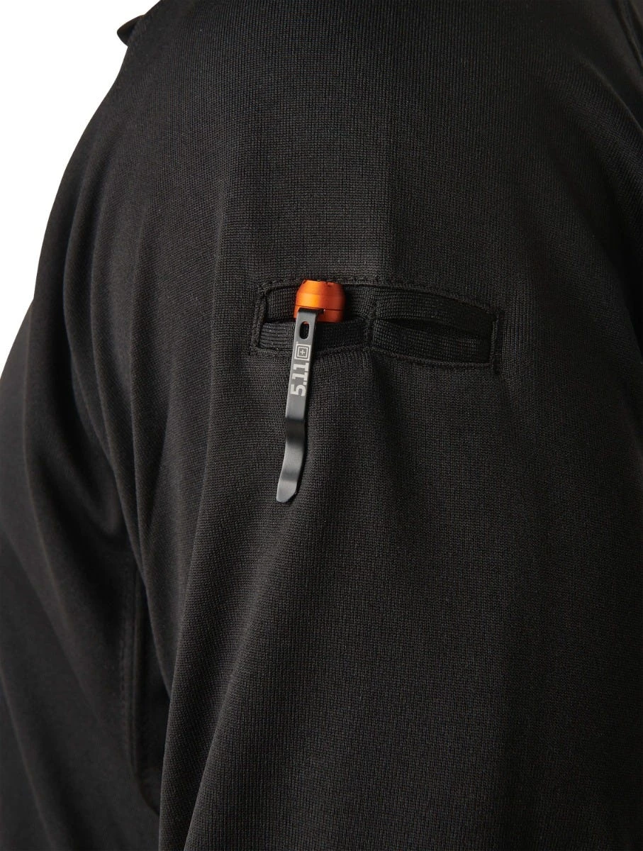 5.11 Tactical Shirts: Men's Performance Black Long Sleeve Polo Shirt 72049 019 6 5.11 Tactical Shirts: Men's Performance Black Long Sleeve Polo Shirt 72049 019 - Image 6