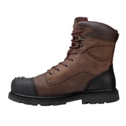Avenger Boots: Men's A7556 Brown Composite Toe Hammer 8" Met Guard EH Waterproof Work Boot 11 Avenger Boots: Men's A7556 Brown Composite Toe Hammer 8" Met Guard EH Waterproof Work Boot -Workingperson Deals Shirts Store a7556 6