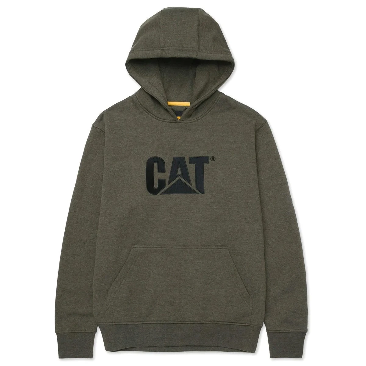 Caterpillar Sweatshirts: Men's W10646 13037 Army Moss Heather Trademark Hooded Sweatshirt 1 Caterpillar Sweatshirts: Men's W10646 13037 Army Moss Heather Trademark Hooded Sweatshirt