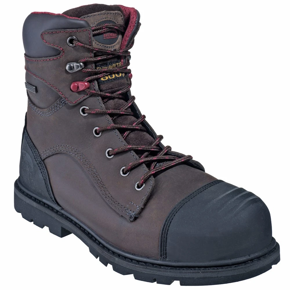 Avenger Boots: Men's A7573 Brown Insulated Waterproof Puncture-Resistant Composite Toe Boots 3 Avenger Boots: Men's A7573 Brown Insulated Waterproof Puncture-Resistant Composite Toe Boots - Image 3