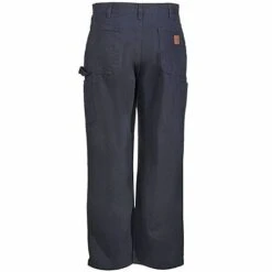 Carhartt Pants: Men's B11 BLK Black Cotton Duck Dungaree Pants -Workingperson Deals Shirts Store b11blk carharttb 01