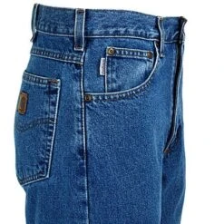 Carhartt Jeans: Men's B18 DST Stonewash Denim Traditional Fit Jeans 7 Carhartt Jeans: Men's B18 DST Stonewash Denim Traditional Fit Jeans -Workingperson Deals Shirts Store b18stw carharttr 01 1