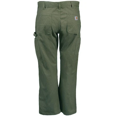 Carhartt Pant: B324 ARG Men's Army Green Relaxed Fit Dungarees 1 Carhartt Pant: B324 ARG Men's Army Green Relaxed Fit Dungarees