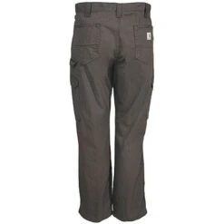 Carhartt Pants: Men's B342 DFE Brown Ripstop Cotton Work Pants