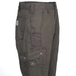 Carhartt Pants: Men's B342 DFE Brown Ripstop Cotton Work Pants -Workingperson Deals Shirts Store b342dfe carharttr 01 1