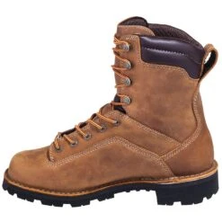 Danner Boots: Men's 17315 EH Brown Waterproof USA-Made Quarry Boots -Workingperson Deals Shirts Store banner 17315 i 01
