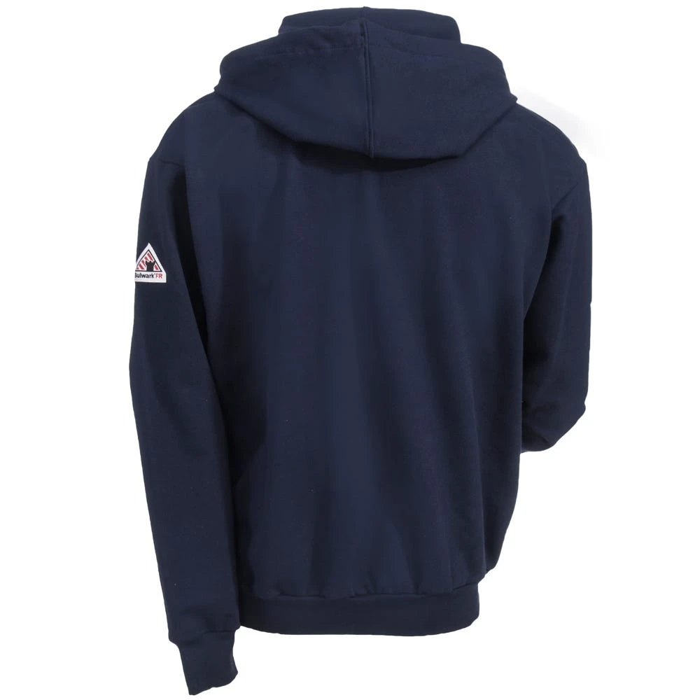 Bulwark Sweatshirts: Men's SEH4 NV Navy Flame-Resistant Hooded Zip-Up Sweatshirt 5 Bulwark Sweatshirts: Men's SEH4 NV Navy Flame-Resistant Hooded Zip-Up Sweatshirt - Image 5