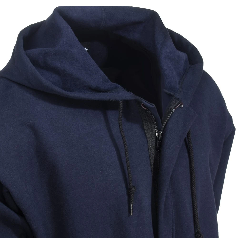 Bulwark Sweatshirts: Men's SEH4 NV Navy Flame-Resistant Hooded Zip-Up Sweatshirt 3 Bulwark Sweatshirts: Men's SEH4 NV Navy Flame-Resistant Hooded Zip-Up Sweatshirt - Image 3