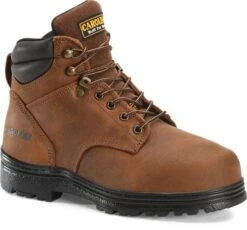 Carolina Boots: Men's CA3527 Brown Steel Toe Internal Met Guard EH Work Boots