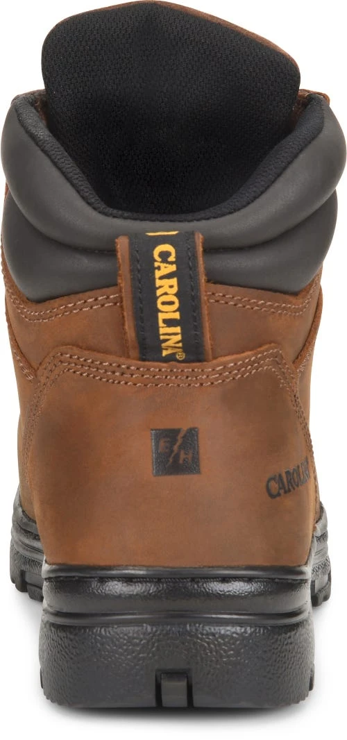 Carolina Boots: Men's CA3527 Brown Steel Toe Internal Met Guard EH Work Boots 4 Carolina Boots: Men's CA3527 Brown Steel Toe Internal Met Guard EH Work Boots - Image 4