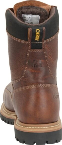 Carolina Boots: Grind CA5529 Composite Toe Men's 8" Work Boots -Workingperson Deals Shirts Store ca5529 500xauto heel
