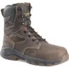 Carolina Boots: Men's CA5555 Brown Composite Toe 8" Subframe Insulated Side Zip Lightweight Work Boot