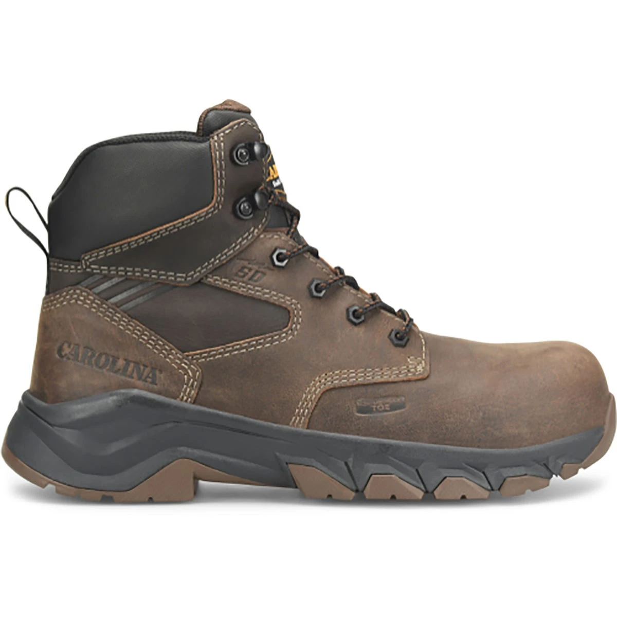 Carolina Boots: Men's CA5556 Brown Composite Toe Subframe 6" Lightweight Work Boot 2 Carolina Boots: Men's CA5556 Brown Composite Toe Subframe 6" Lightweight Work Boot - Image 2